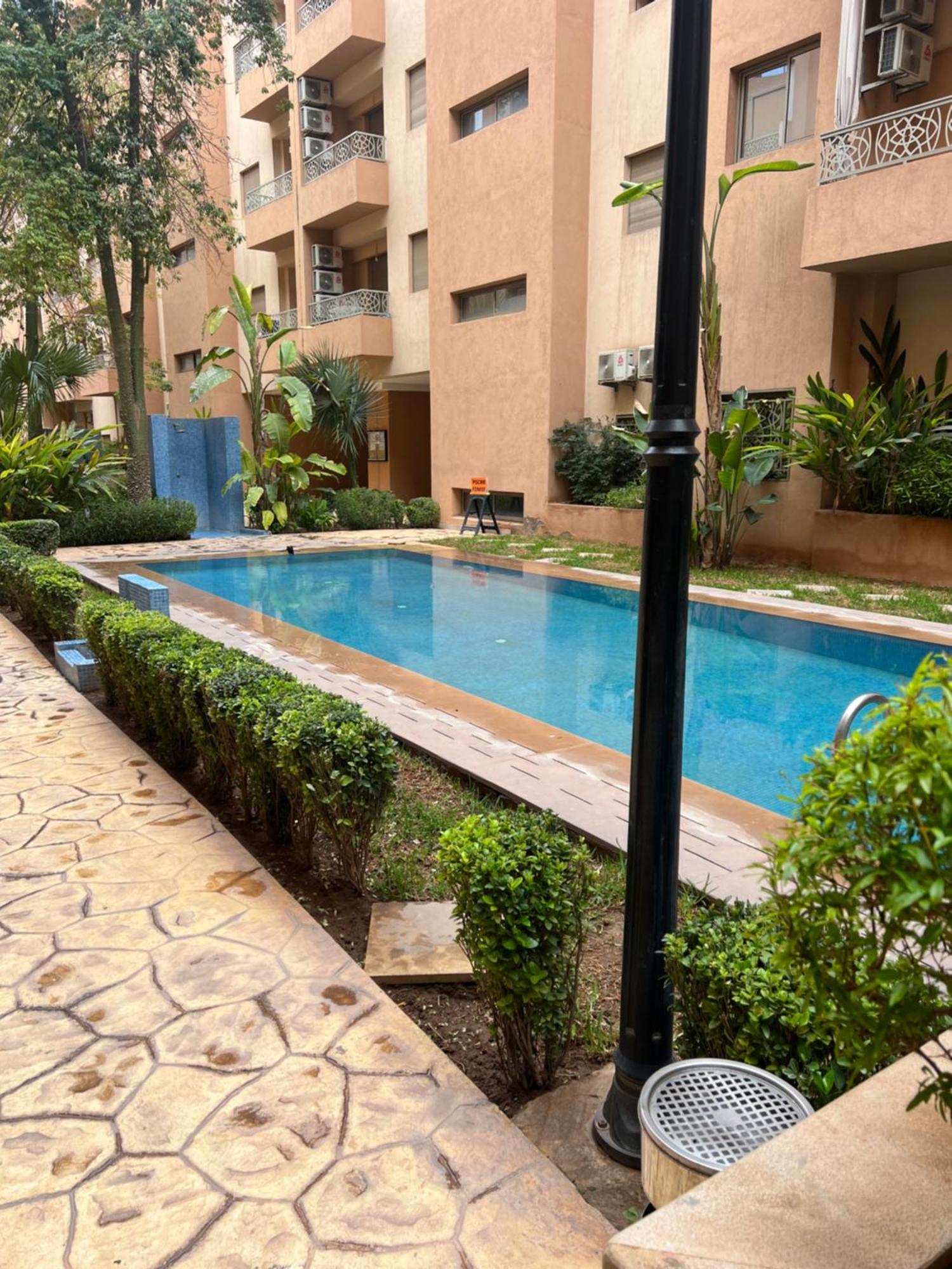 Appartement Safran Avec Piscine Marrakesch Exterior foto