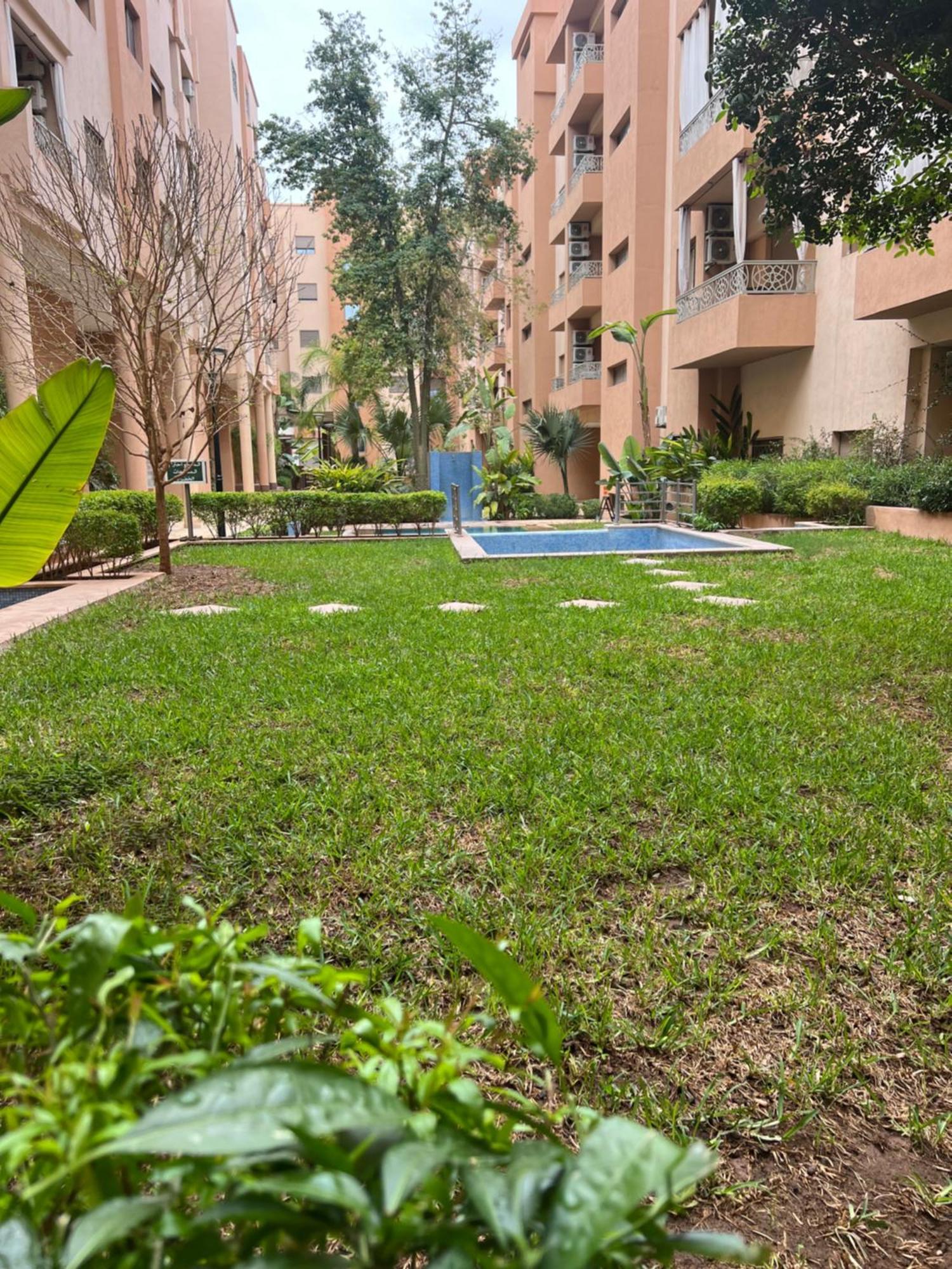 Appartement Safran Avec Piscine Marrakesch Exterior foto